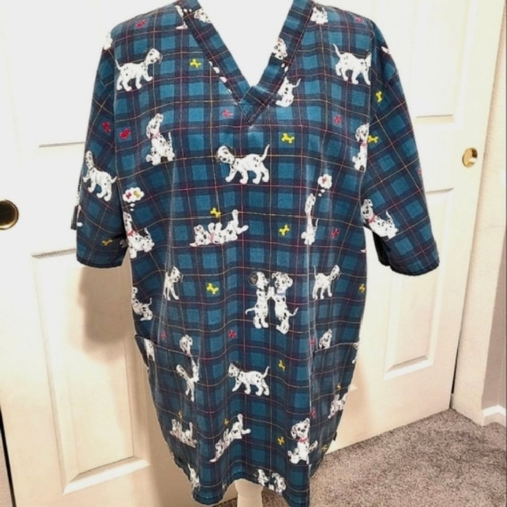 EUC-Disney-101 Dalmations Scrub Top